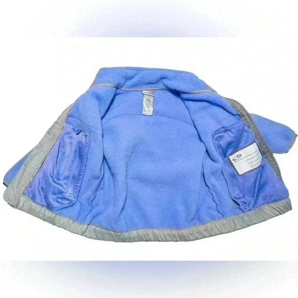 C9 BY CHAMPION GIRL’S VENTURE WARM PURPLE AND GREY FLEECE JACKET•SIZE 12 MONTHS• - Picture 3 of 10
